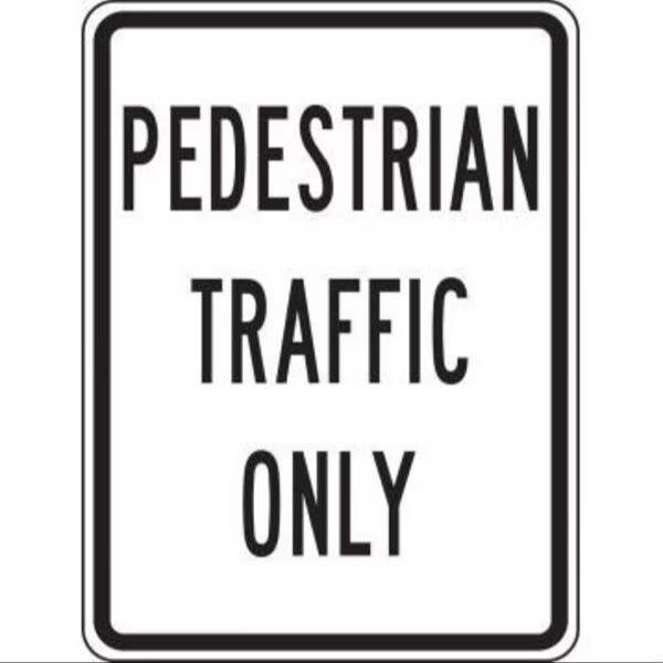 Accuform BICYCLE PEDESTRIAN SIGN FRW512DP FRW512DP - main